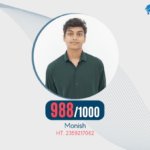 Monish, scored 988 out of 1000 in Intermediate Public Exams