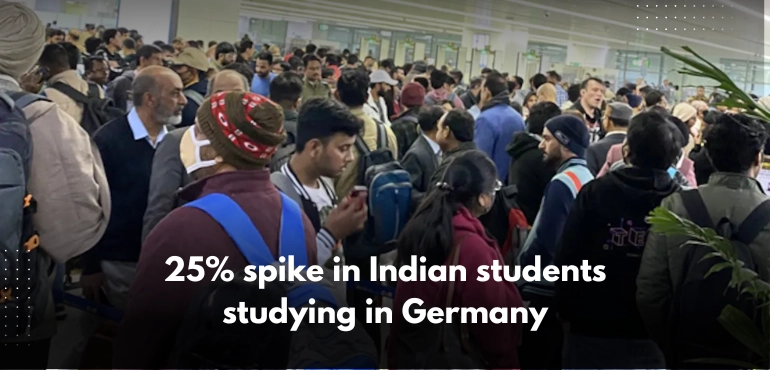 indian students studying in germany increased by 25% 