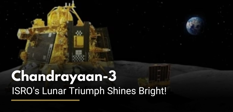 chandrayan-3 vikram lander soft landed on lunar surface