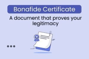 Bonafide Certificate Featured Image