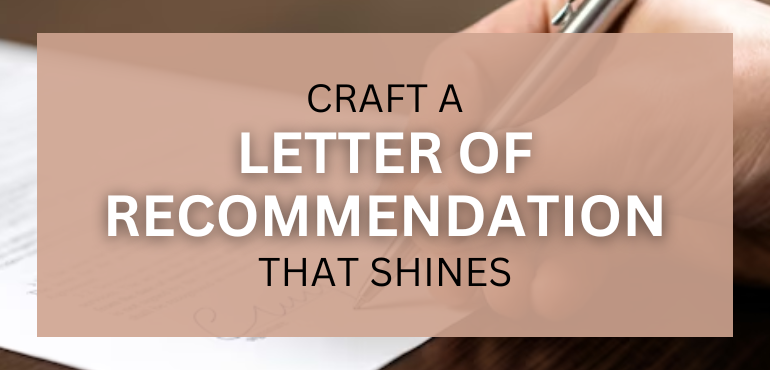 Letter Of Recommendation