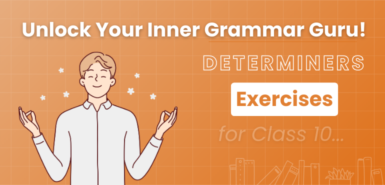 Determiners Exercises blog post banner image