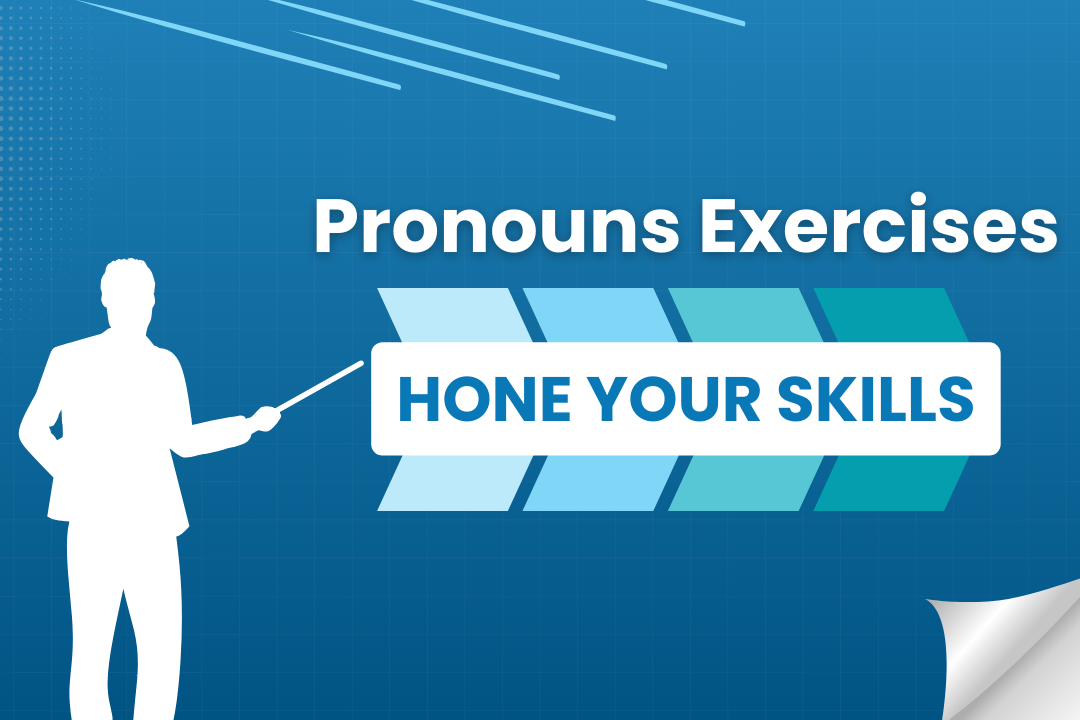 Pronouns exercises blog post feature image